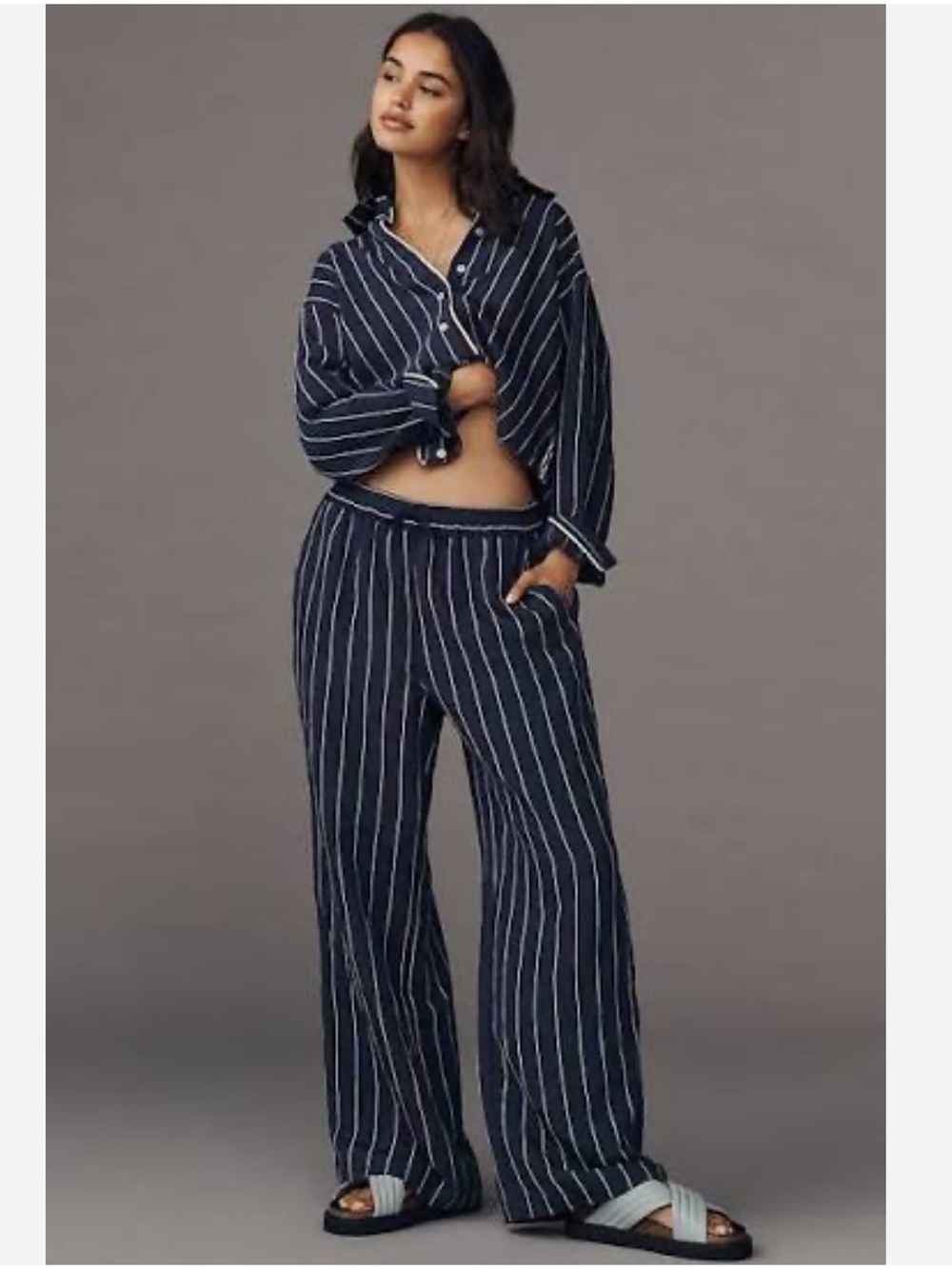 Brooklin Tie-Front Printed Pull-On
Pants by Maeve | Anthropologie, sz M, NWT